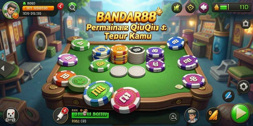 Tampilan gameplay QiuQiu di BANDAR88 yang seru dan interaktif.