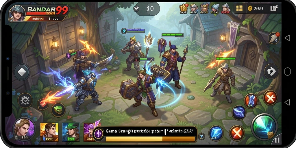 Tampilan gameplay BANDAR99 yang mendebarkan dan penuh strategi.