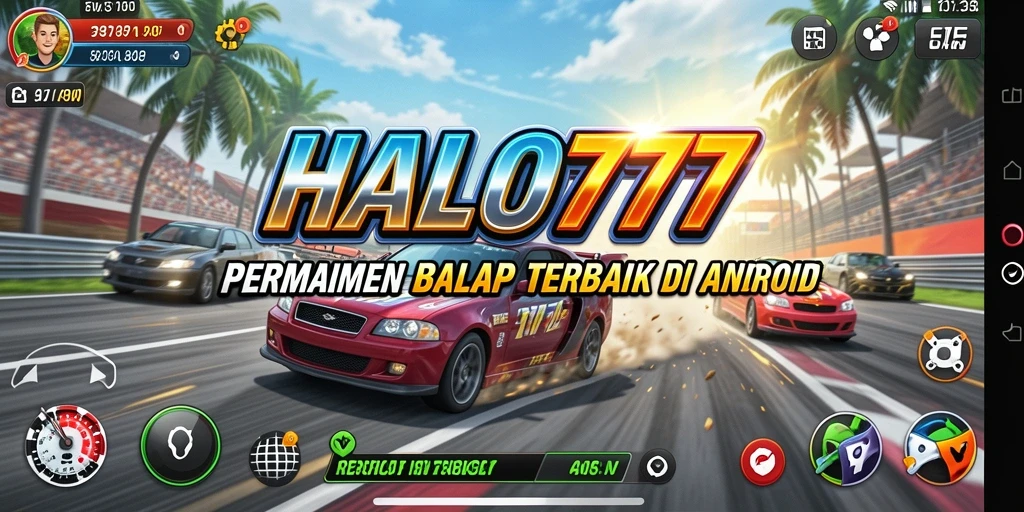 Screenshot gameplay HALO777 menampilkan balapan mendebarkan di jalanan.