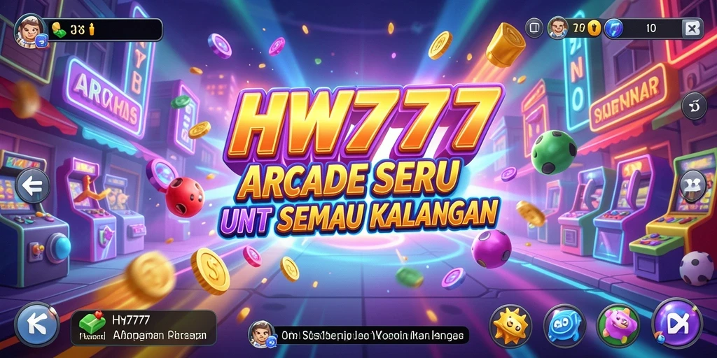 Gambaran gameplay seru dan menantang dalam HW777.