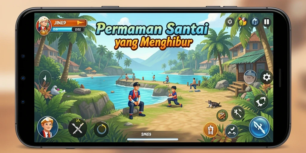 Tangkapan layar utama JIN69 menampilkan interaksi gameplay yang menyenangkan.