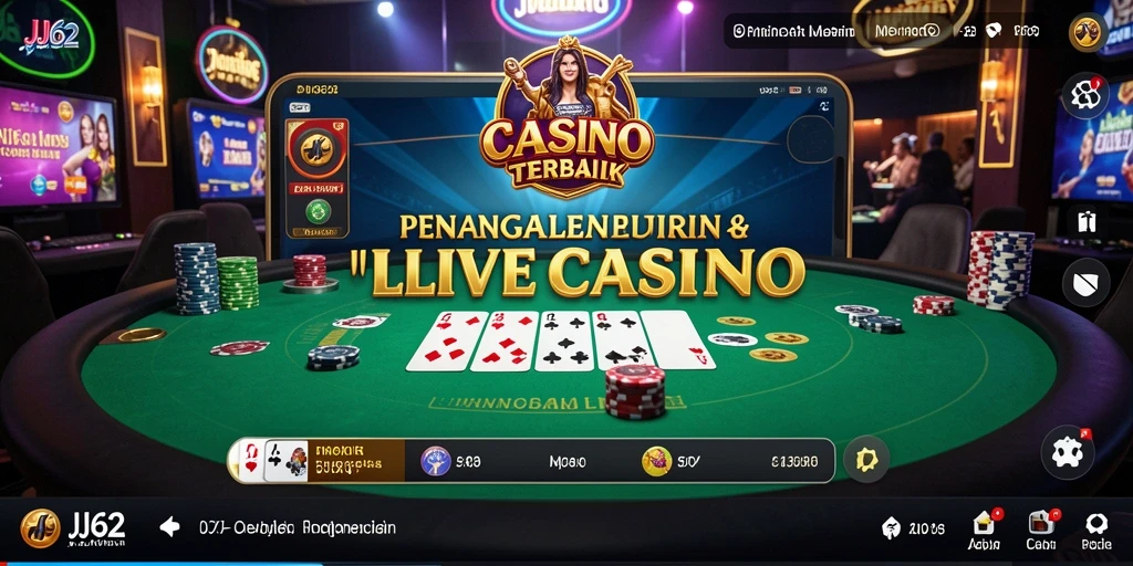 Tampilan gameplay menarik dari permainan Live Casino JJ62.
