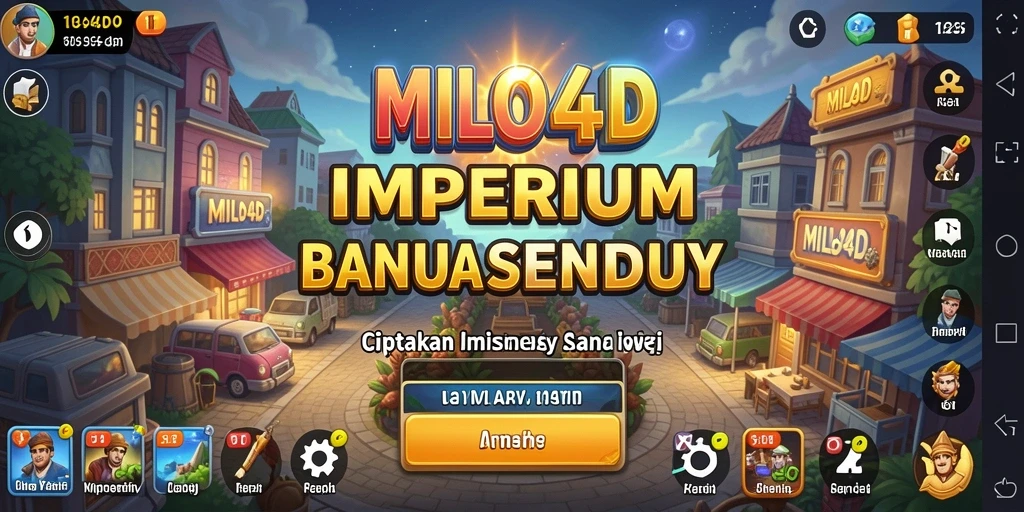 Screenshot gameplay <strong>MILO4D</strong> menampilkan aksi membangun bisnis Tycoon.