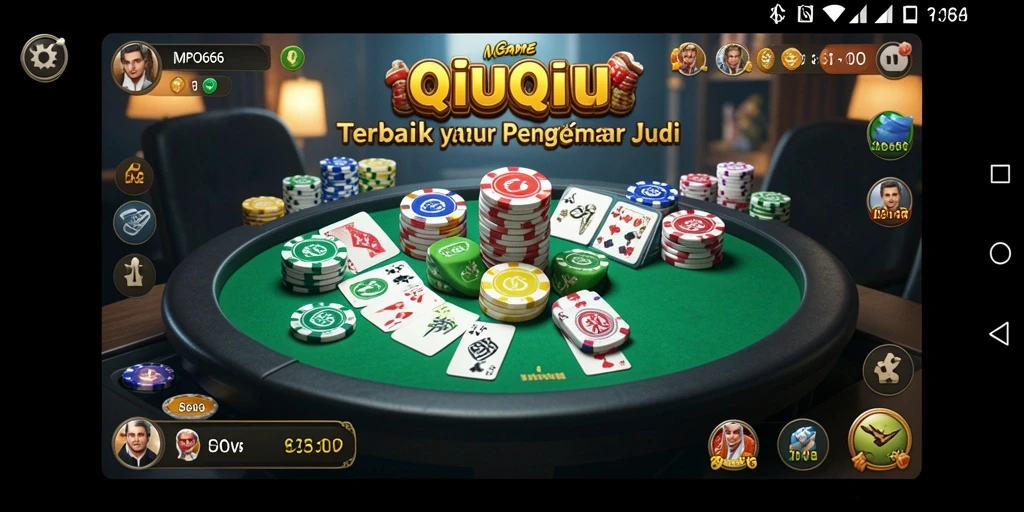 Tampilan gameplay QiuQiu yang seru dan kompetitif.