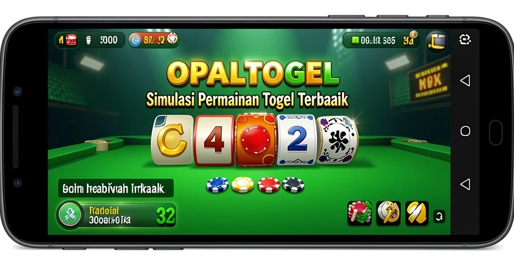 Tangkapan layar menunjukkan gameplay OPALTOGEL dengan antarmuka yang menarik.