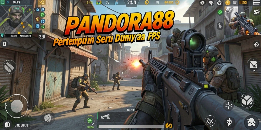 Screenshot menampilkan aksi intens di PANDORA88 dengan gameplay FPS yang mendebarkan.