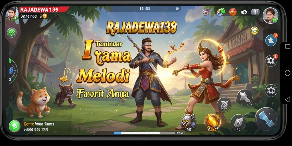 Screenshot gameplay RAJADEWA138 menampilkan koleksi lagu yang beragam.