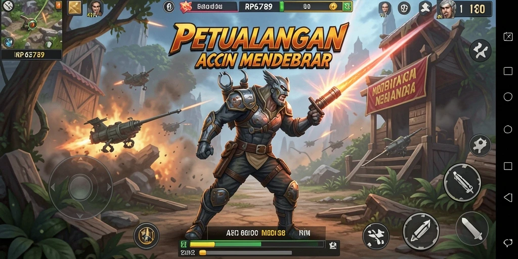 Tampilan gameplay intens dan mendebarkan dalam RP6789.