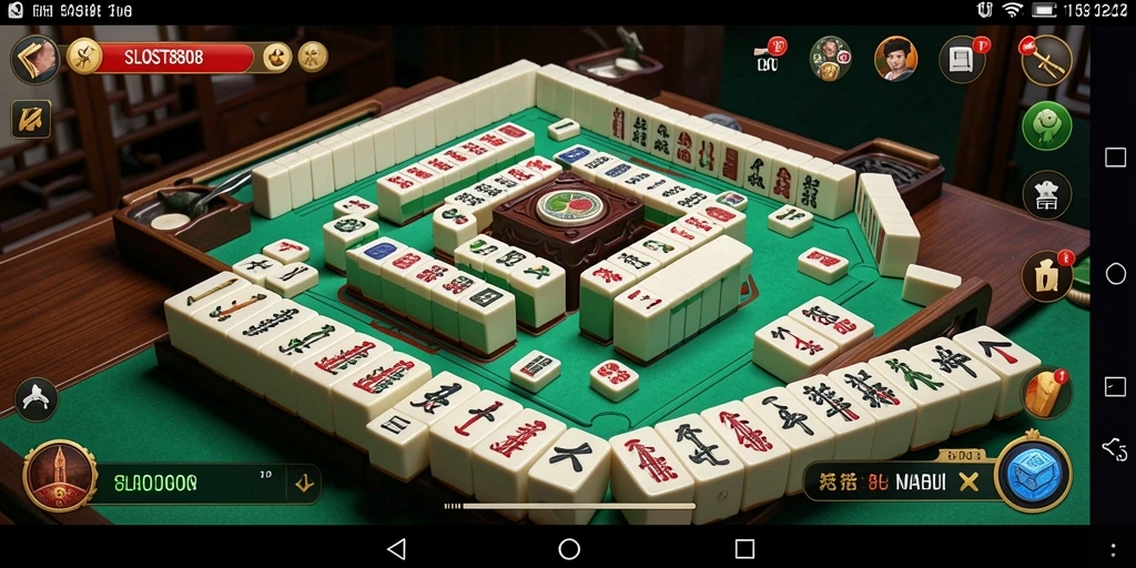 Tampilan gameplay Mahjong yang seru dan menarik di SLOST8808.