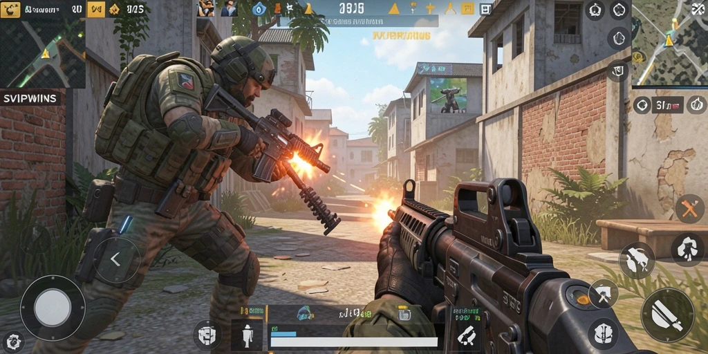 Menampilkan aksi seru dalam gameplay SVIPWINS.