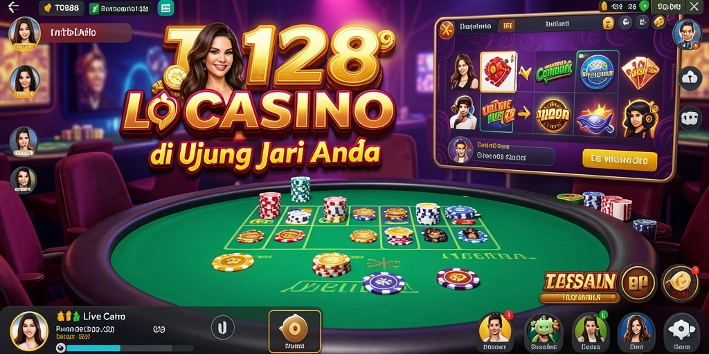 Tampilan antarmuka dan gameplay Live Casino yang memikat.