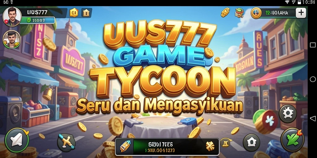 Screenshot UUS777 menunjukkan gameplay Tycoon yang mendebarkan.