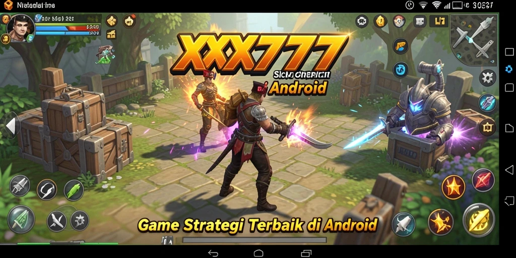 Tampilan gameplay <strong>XXX777</strong> dengan aksi strategis yang intens.